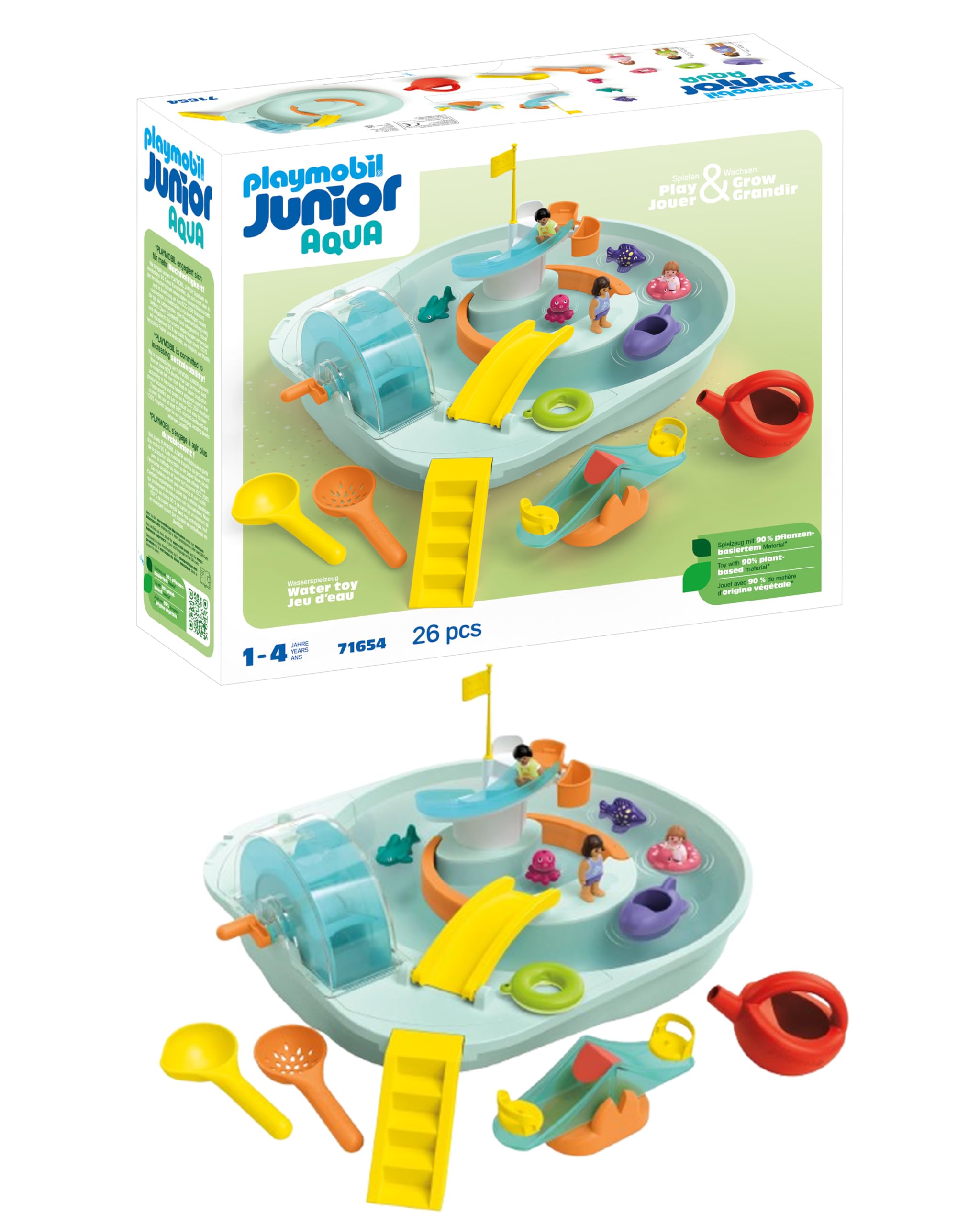 Amazon.com: Playmobil 71654 Junior Aqua: Water Course with
